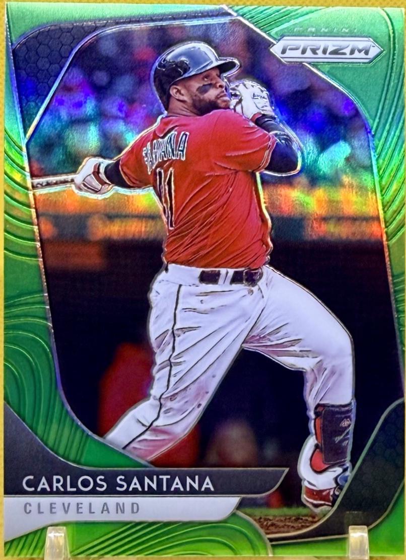 Carlos Santana [Lime Green Prizm] #147