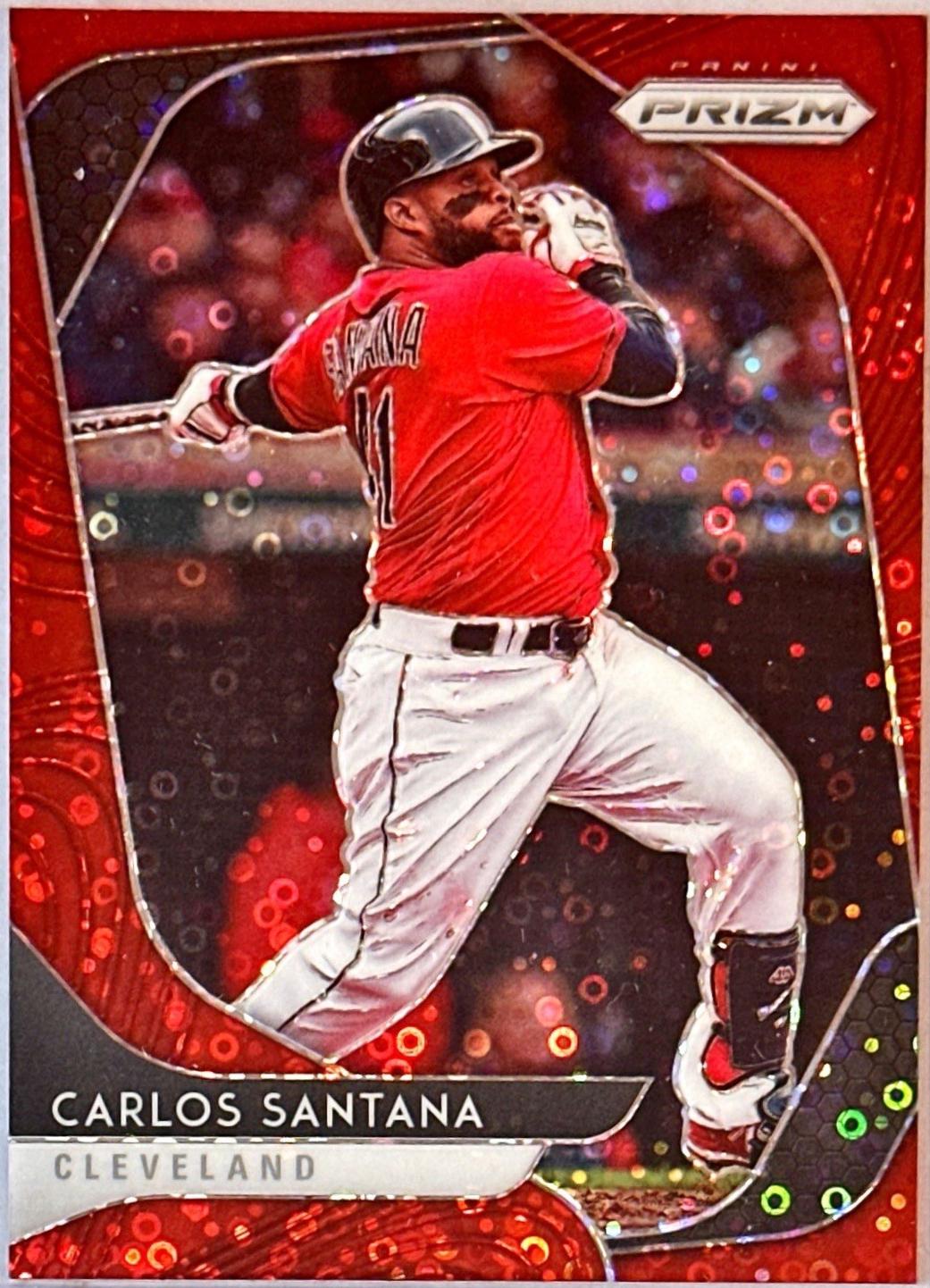 Carlos Santana [Red Donut Circles Prizm] #147