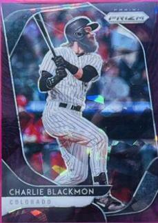 Charlie Blackmon [Burgundy Cracked Ice Prizm] #81