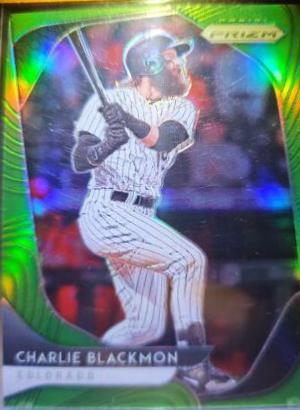 Charlie Blackmon [Lime Green Prizm] #81