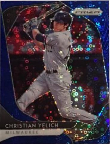 Christian Yelich [Blue Donut Circles Prizm] #131