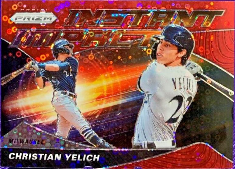 Christian Yelich [Red Donut Circles Prizm] #131