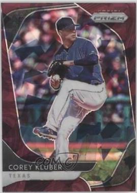 Corey Kluber [Burgundy Cracked Ice Prizm] #167