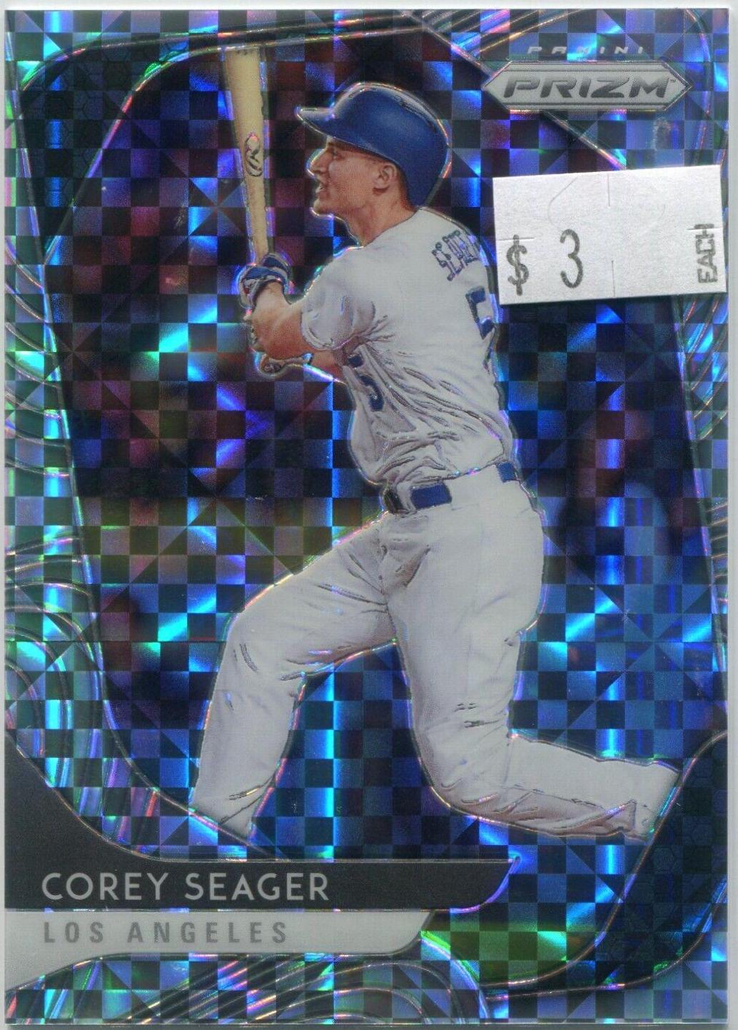 Corey Seager [Power Plaid Prizm] #220