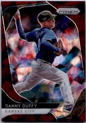 Danny Duffy [Burgundy Cracked Ice Prizm] #121