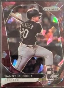 Danny Mendick [Burgundy Cracked Ice Prizm] #141