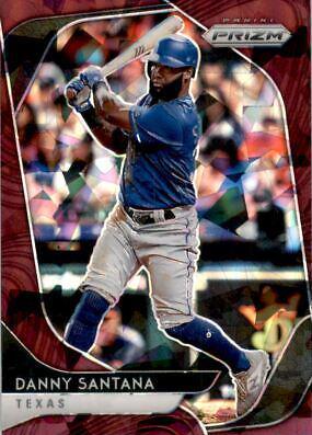 Danny Santana [Burgundy Cracked Ice Prizm] #243