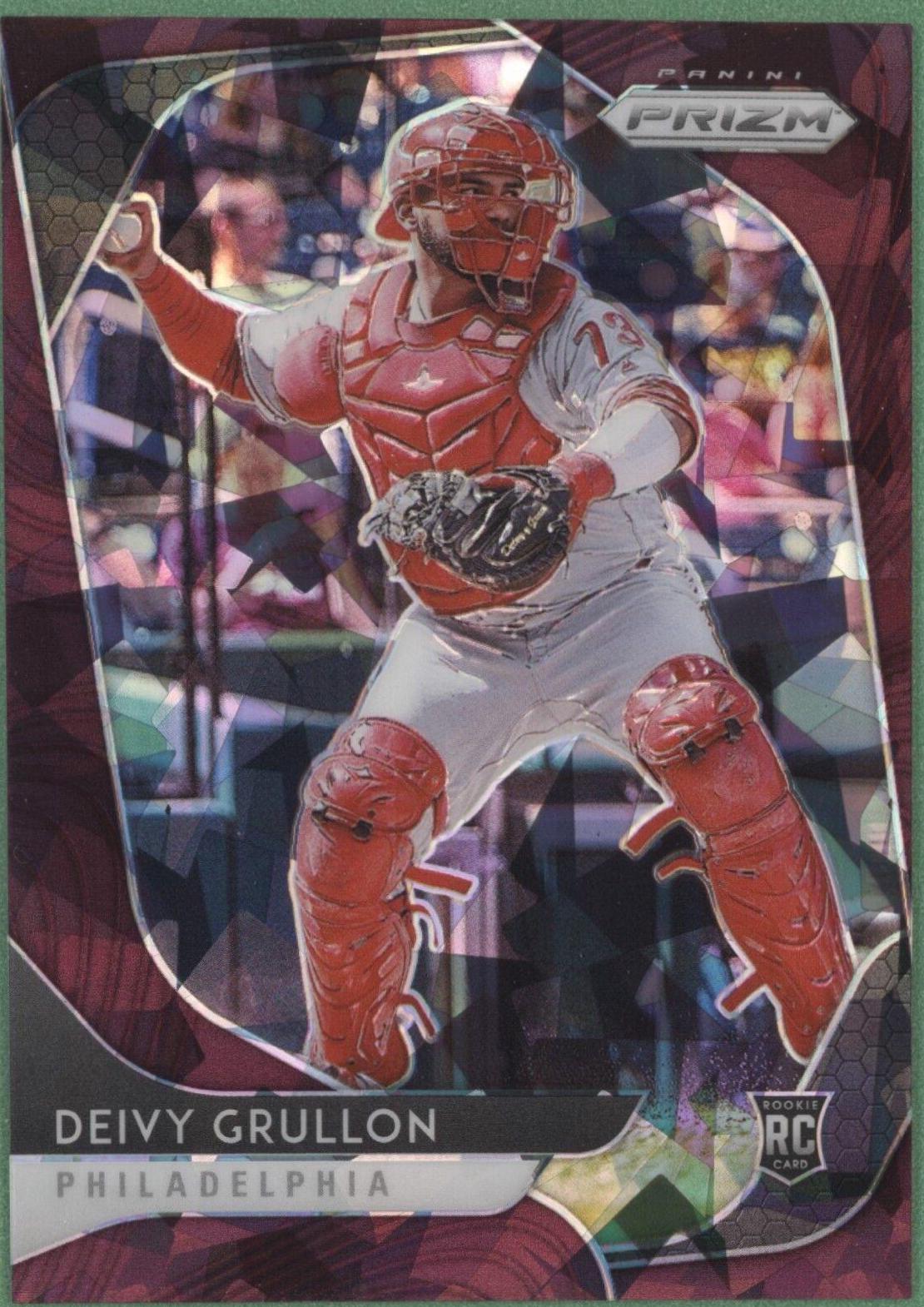 Deivy Grullon [Burgundy Cracked Ice Prizm] #72