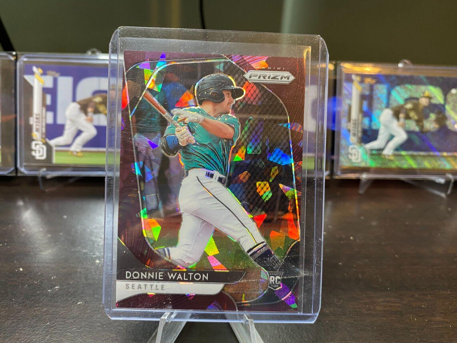 Donnie Walton [Burgundy Cracked Ice Prizm] #201