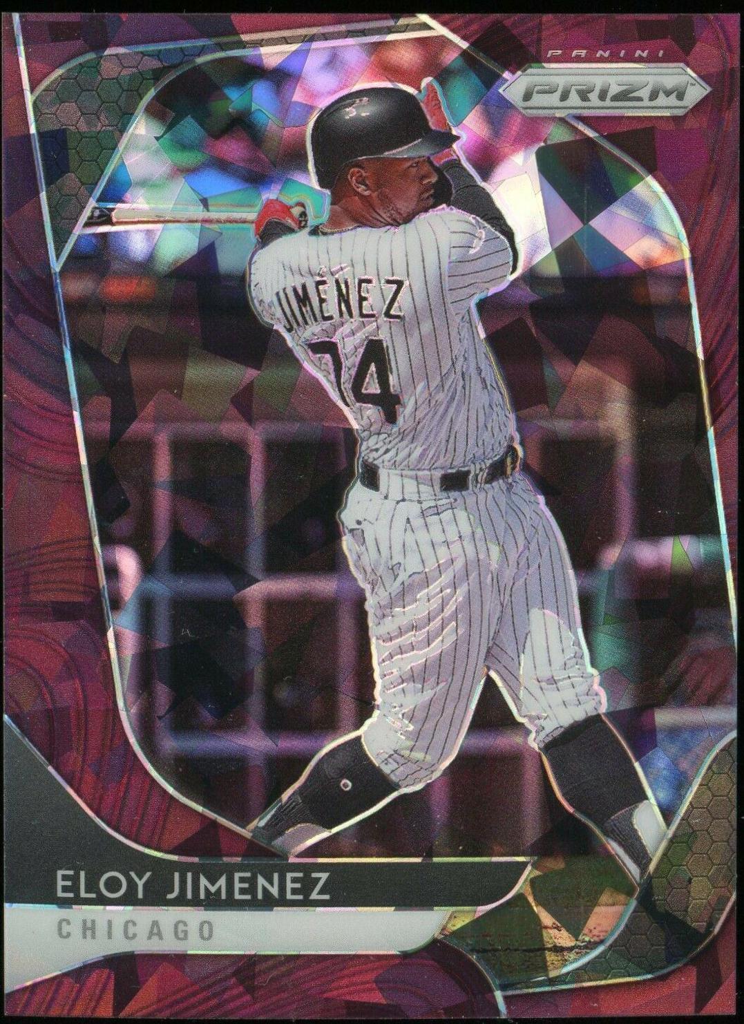 Eloy Jimenez [Burgundy Cracked Ice Prizm] #160