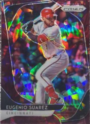 Eugenio Suarez [Burgundy Cracked Ice Prizm] #177