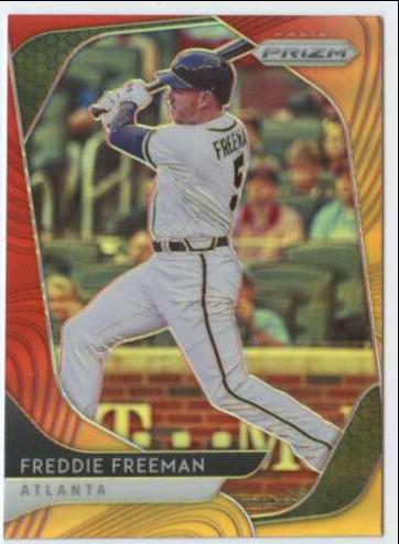 Freddie Freeman [Red Orange Prizm] #166