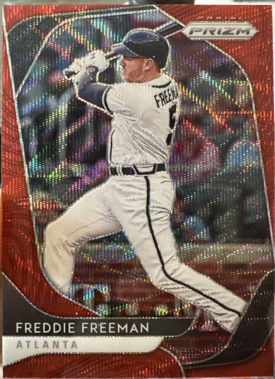 Freddie Freeman [Red Wave Prizm] #166