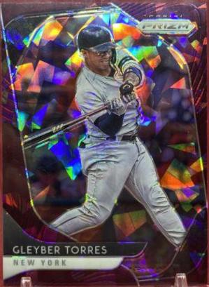 Gleyber Torres [Burgundy Cracked Ice Prizm] #100