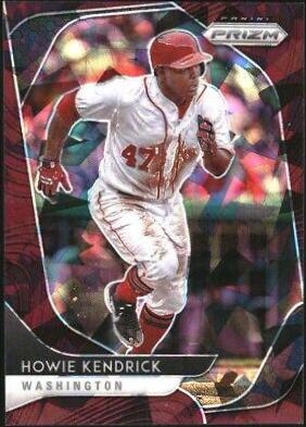 Howie Kendrick [Burgundy Cracked Ice Prizm] #11