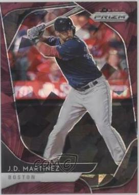 J.D. Martinez [Burgundy Cracked Ice Prizm] #244