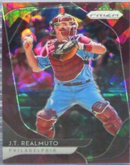 J.T. Realmuto [Burgundy Cracked Ice Prizm] #172