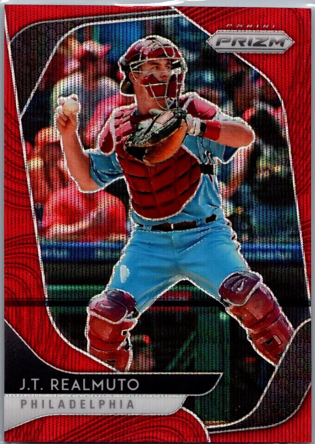 J.T. Realmuto [Red Wave Prizm] #172