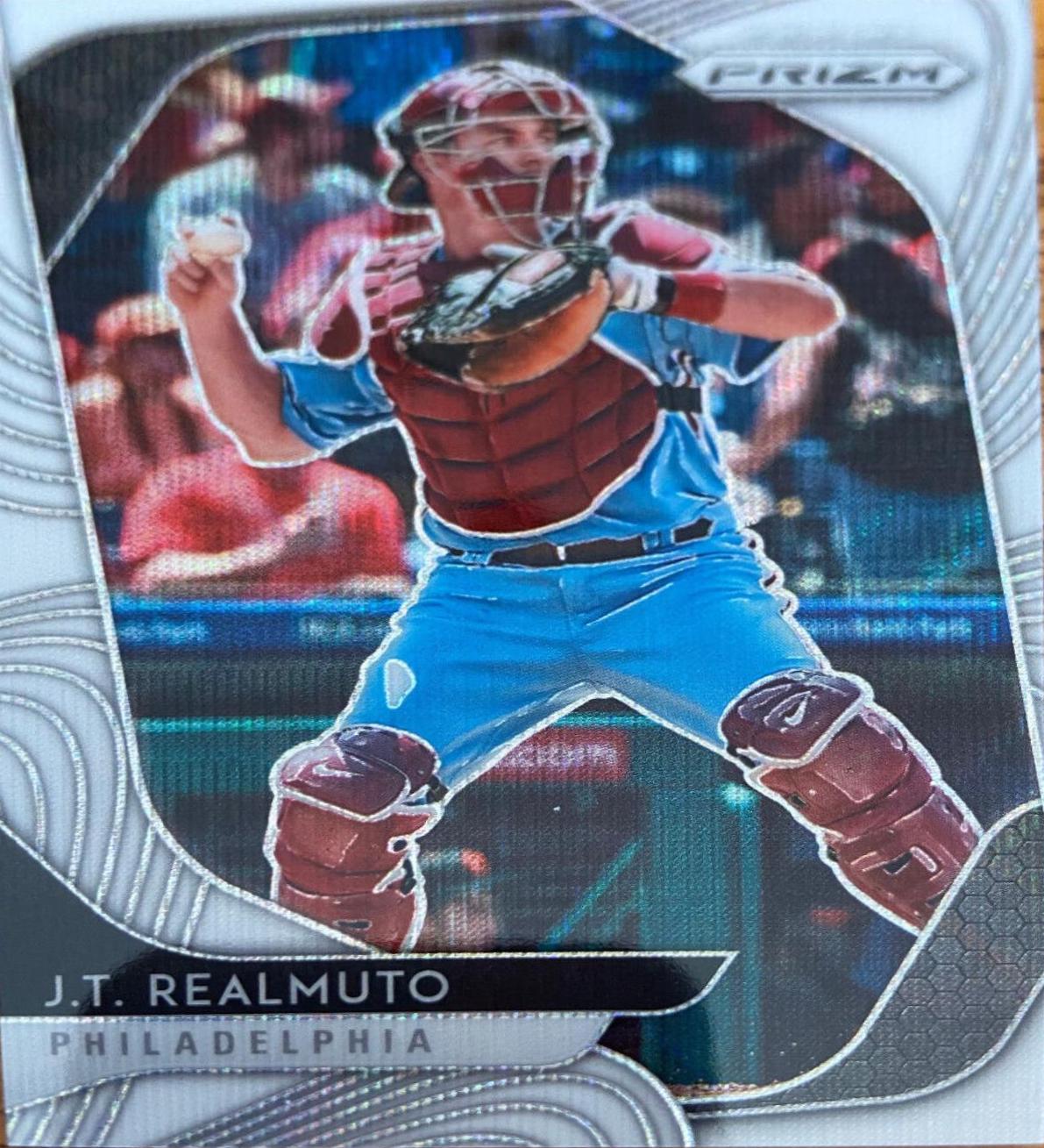J.T. Realmuto [White Wave Prizm] #172