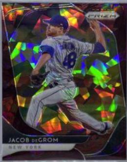 Jacob deGrom [Burgundy Cracked Ice Prizm] #35
