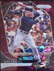 Jake Fraley [Burgundy Cracked Ice Prizm] #19
