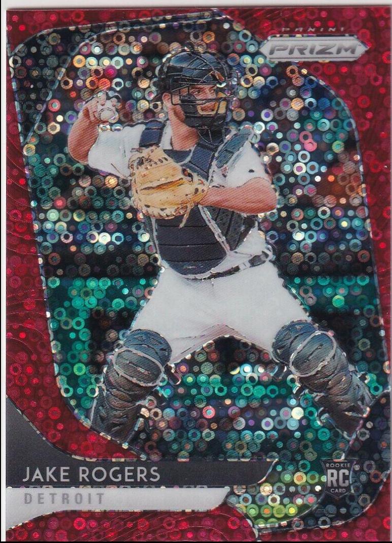 Jake Rogers [Red Donut Circles Prizm] #137