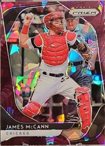 James McCann [Burgundy Cracked Ice Prizm] #245