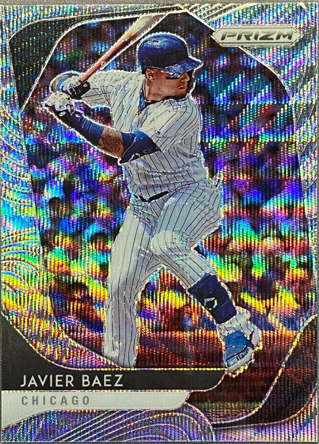 Javier Baez [Blue Wave Prizm] #180