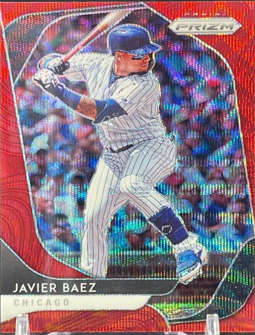 Javier Baez [Red Wave Prizm] #180