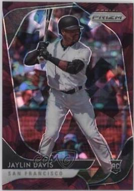 Jaylin Davis [Burgundy Cracked Ice Prizm] #192
