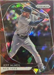 Jeff McNeil [Burgundy Cracked Ice Prizm] #158