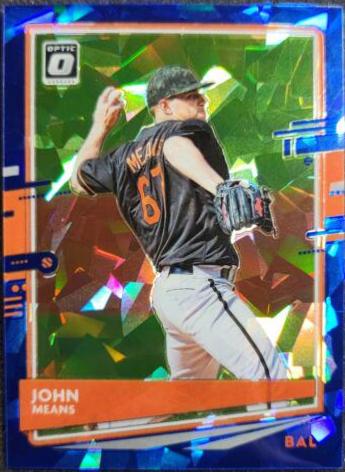John Means [Burgundy Cracked Ice Prizm] #16