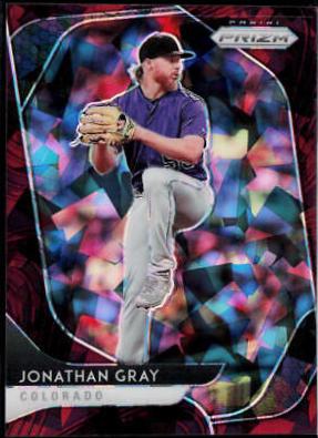 Jonathan Gray [Burgundy Cracked Ice Prizm] #48