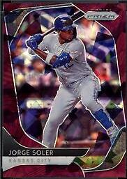 Jorge Soler [Burgundy Cracked Ice Prizm] #8