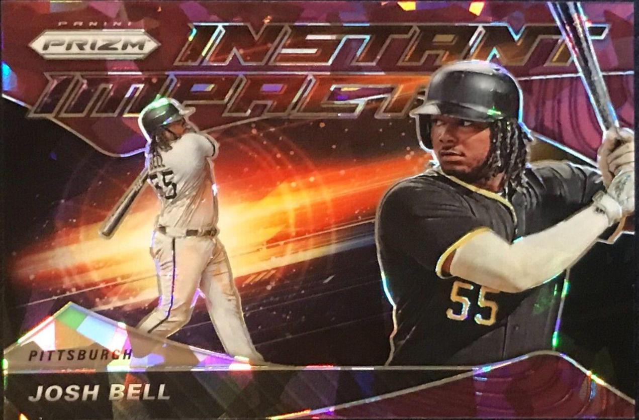 Josh Bell [Burgundy Cracked Ice Prizm] #77