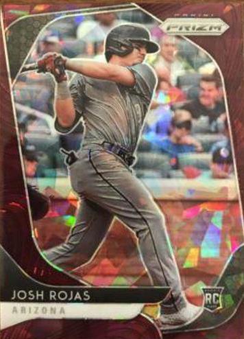 Josh Rojas [Burgundy Cracked Ice Prizm] #95