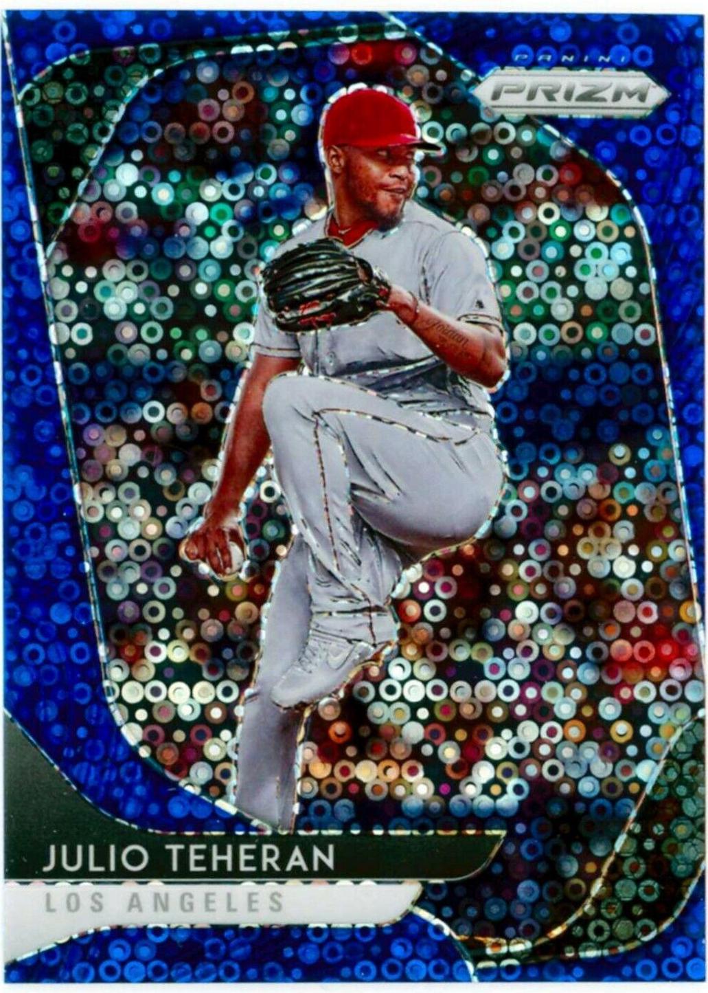 Julio Teheran [Blue Donut Circles Prizm] #42