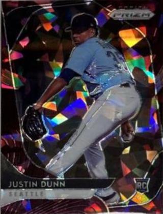 Justin Dunn [Burgundy Cracked Ice Prizm] #44