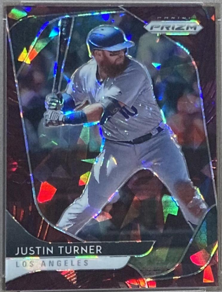 Justin Turner [Burgundy Cracked Ice Prizm] #98