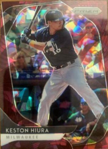 Keston Hiura [Burgundy Cracked Ice Prizm] #2
