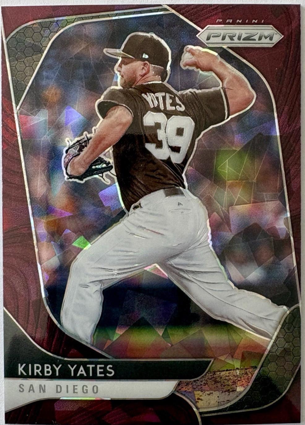 Kirby Yates [Burgundy Cracked Ice Prizm] #21