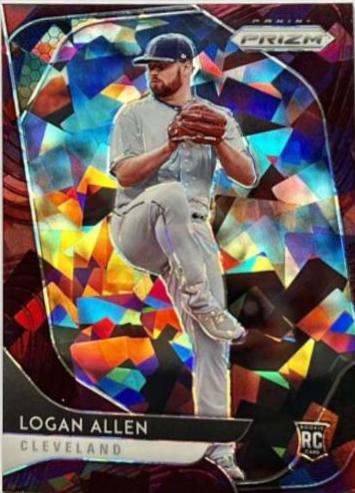 Logan Allen [Burgundy Cracked Ice Prizm] #70
