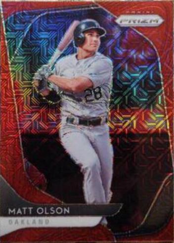 Matt Olson [Red Mojo Prizm] #185