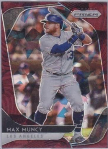 Max Muncy [Burgundy Cracked Ice Prizm] #189