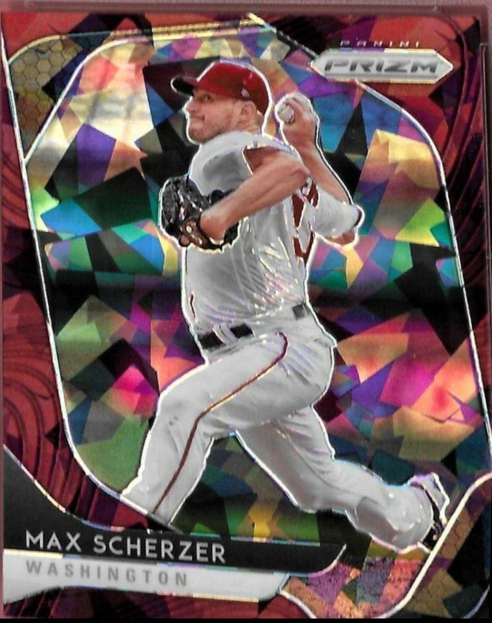 Max Scherzer [Burgundy Cracked Ice Prizm] #191