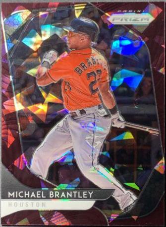 Michael Brantley [Burgundy Cracked Ice Prizm] #57