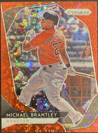 Michael Brantley [Red Donut Circles Prizm] #57