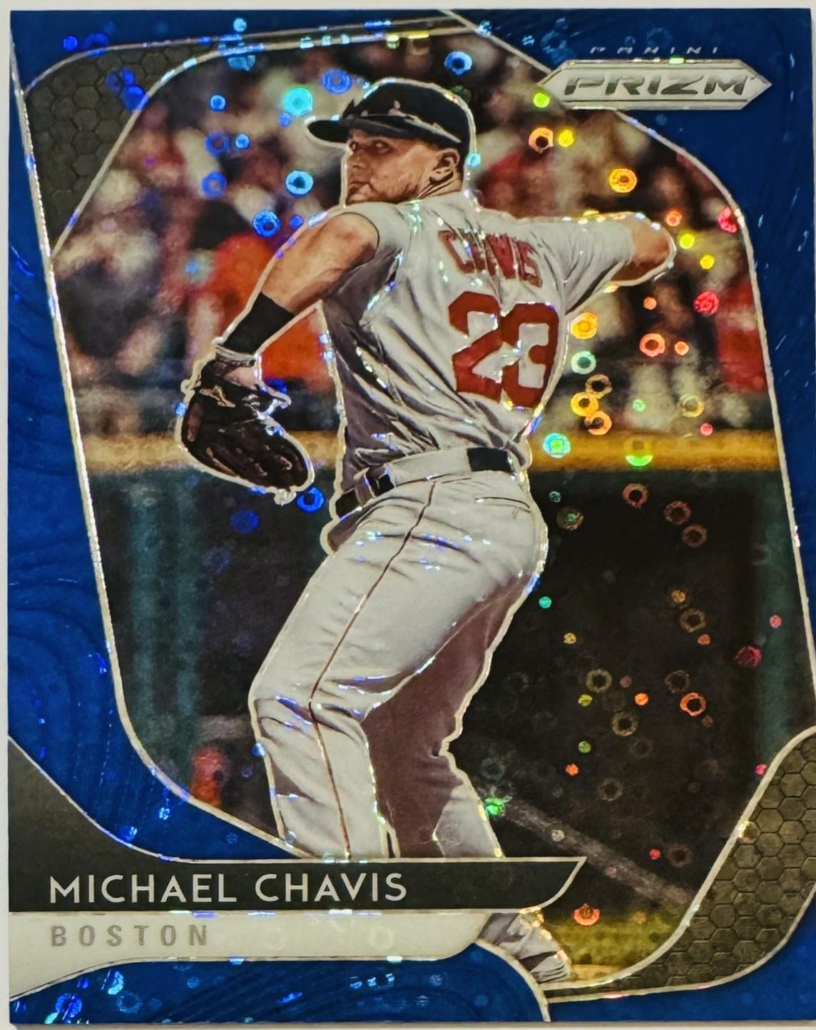 Michael Chavis [Blue Donut Circles Prizm] #91