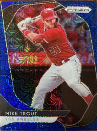 Mike Trout [Blue Mojo Prizm] #196