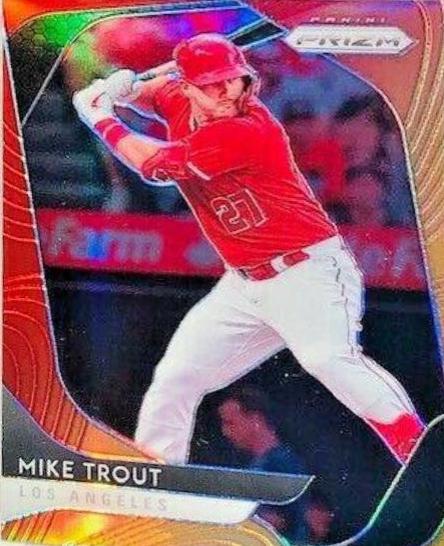 Mike Trout [Red Orange Prizm] #196